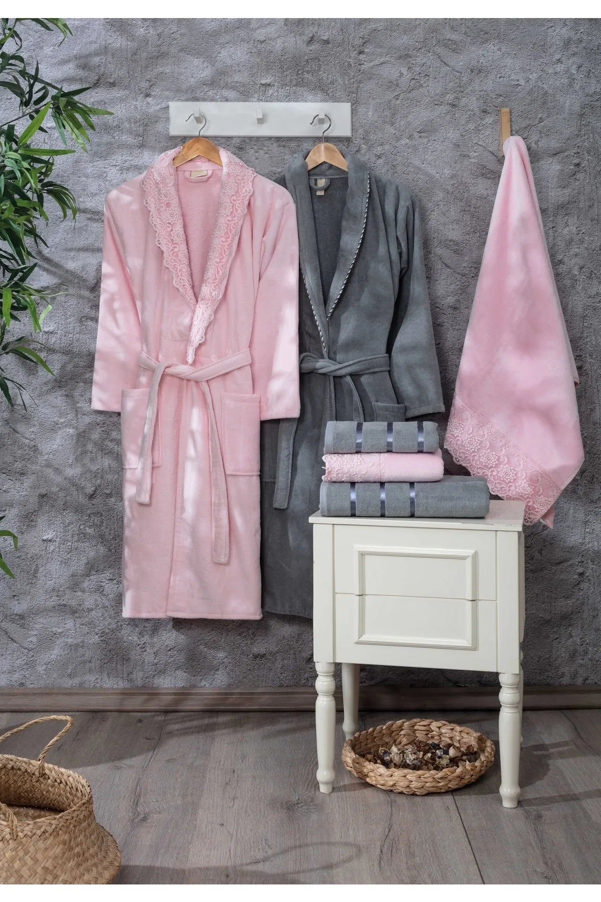 - Degradable pet feces bagGuvenal Paris 12 Piece Velvet Laced Bathrobe Set