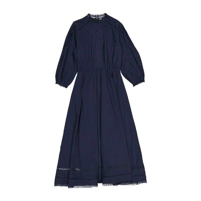 - Organic cotton dog bibsHEV Navy Lace Trim Dress