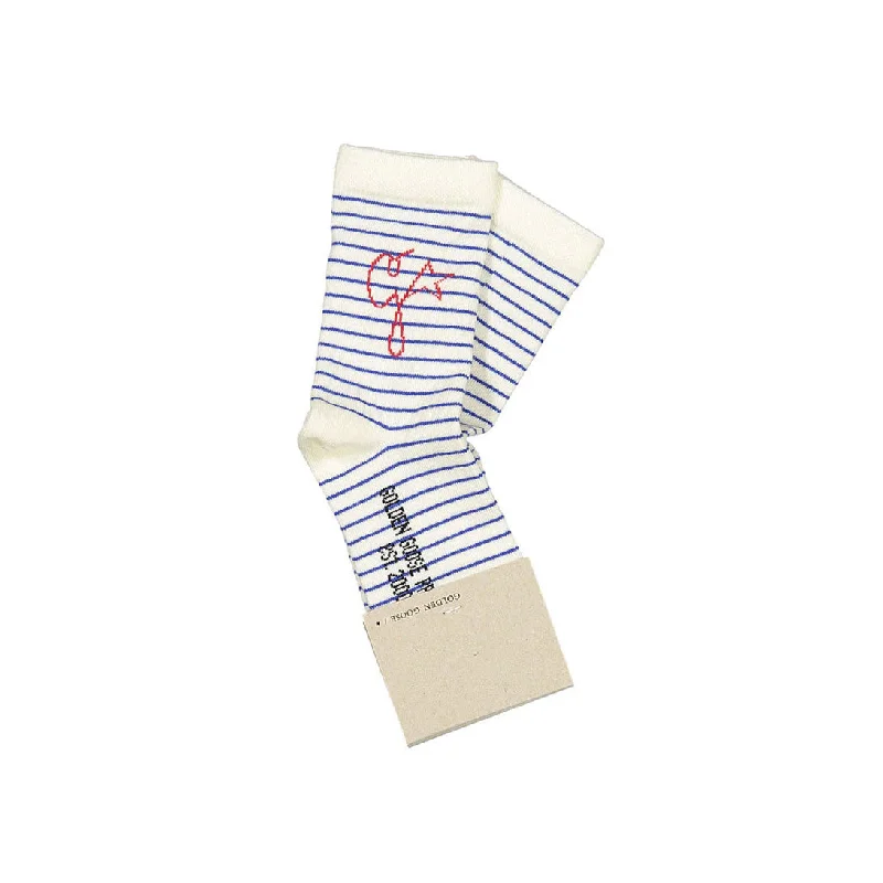 - Custom pet birthday cakeGolden Goose Mazarine Blue Stripe Socks