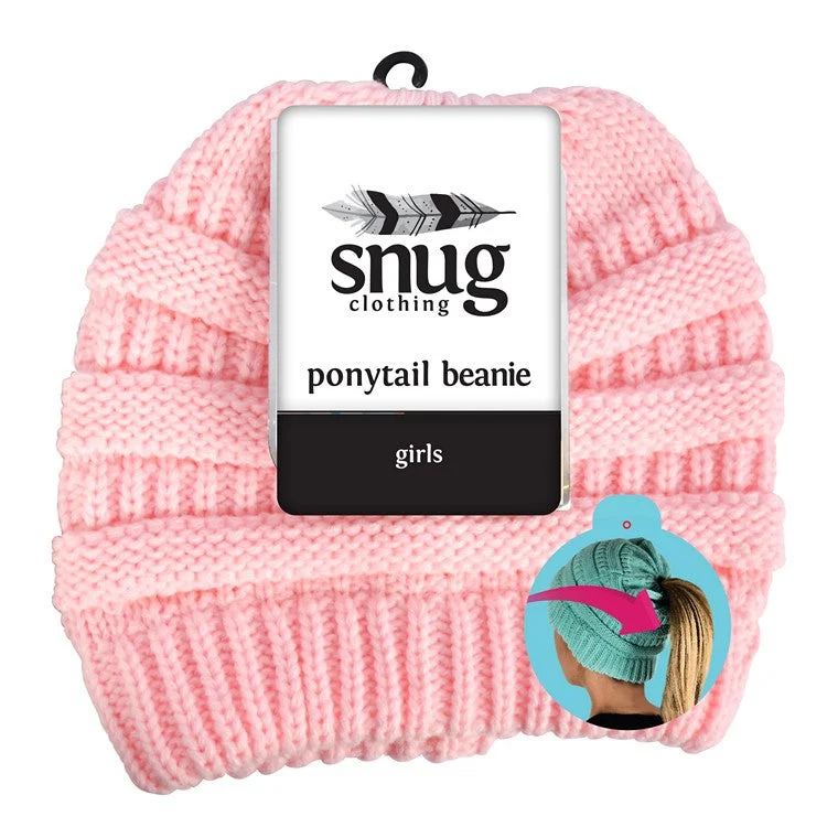 - Cat stress soothing sprayGirls Knit Pony Tail Beanie Pink