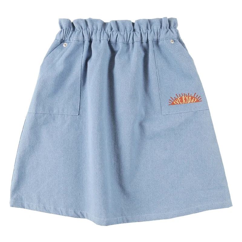 - Air box TSA certified check-inLoud Light Blue Denim Vibe Skirt