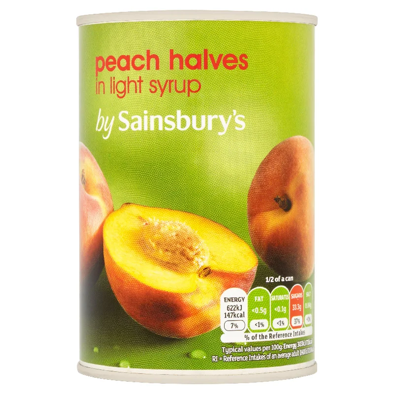 - Foldable and portable cat bagSainsbury's Peach Halves In Syrup 411g