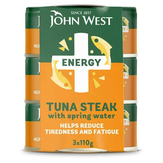  -Non-contact cat thermometerJohn West Energy No Drain Tuna Steak with Springwater 3x110g