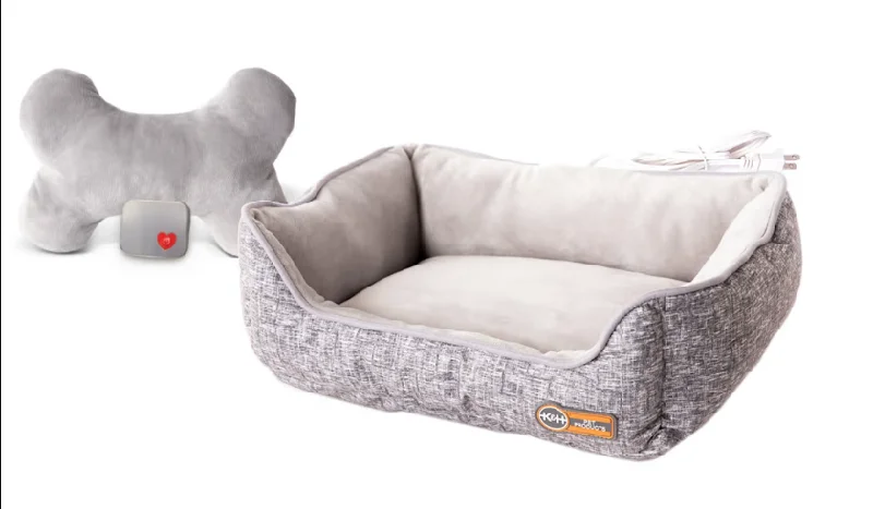 - Pet stroller can be taken on the planeK&H Mother's Heartbeat Heated Puppy Bed + Bone Pillow