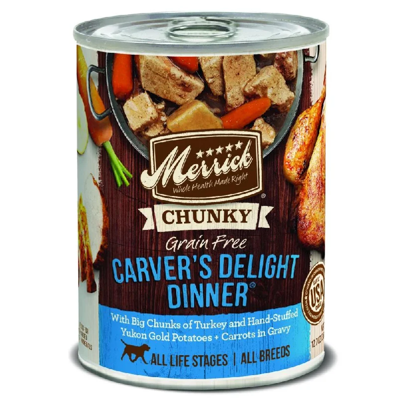 - ​​Christmas pet Christmas clothingMerrick Grain Free Chunky Carvers Delight Dinner Canned Dog Food