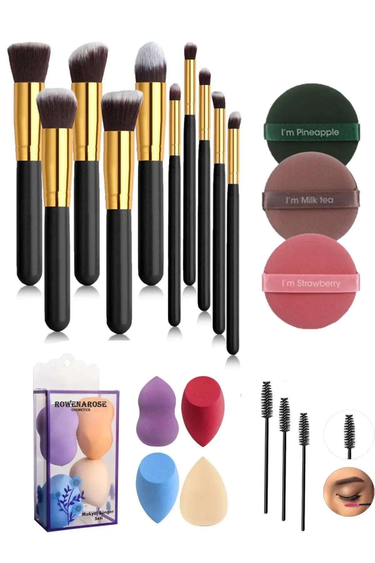  -Anti-scratch sofa protective coverRowenarose Makeup Brushes 21 Piece Makeup Set, Makeup Brush Set Tiny Pear Sponge