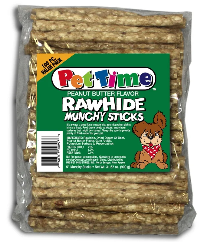 - Hamster silent running wheel to prevent chewingCadet Munchy Peanut Butter Rawhide Sticks (5-inch, 100-pack)