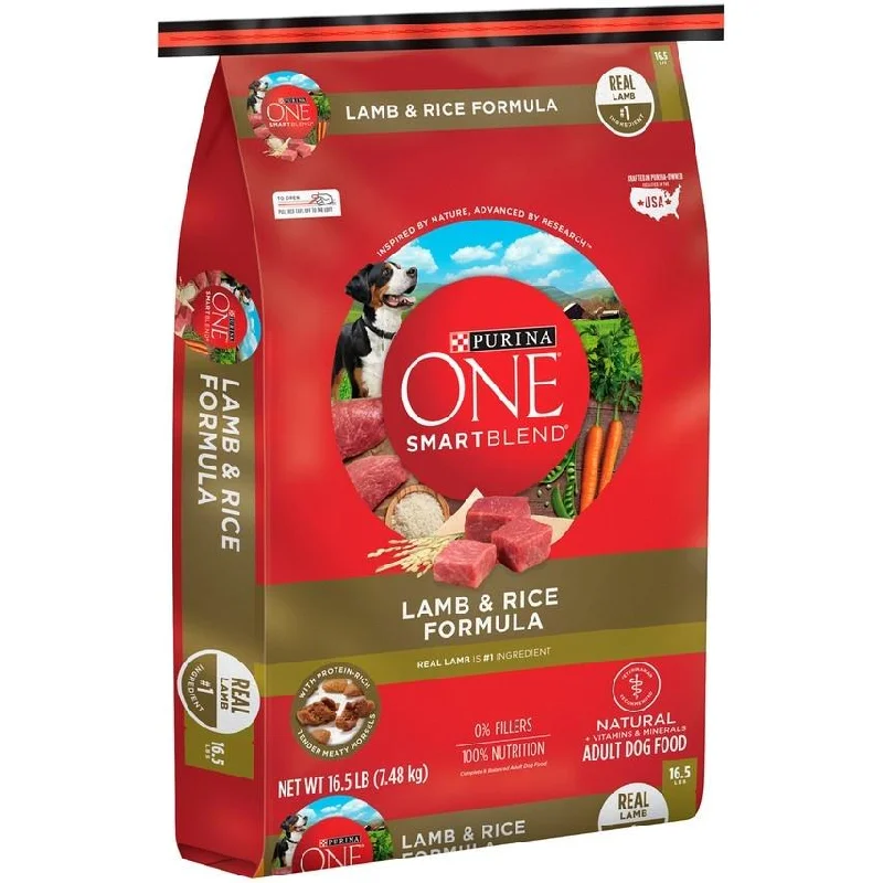 - Remote interactive pet feederPurina ONE SmartBlend Lamb & Rice Dry Dog Food