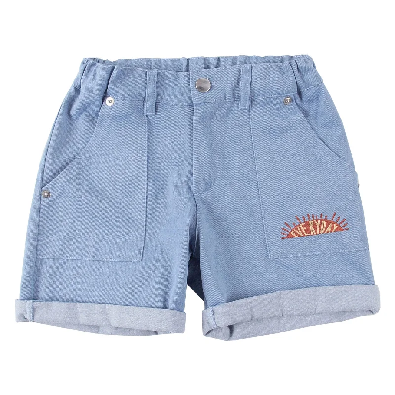 - Pet tear stain cleaning wipesLoud Light Blue Denim Ray Shorts