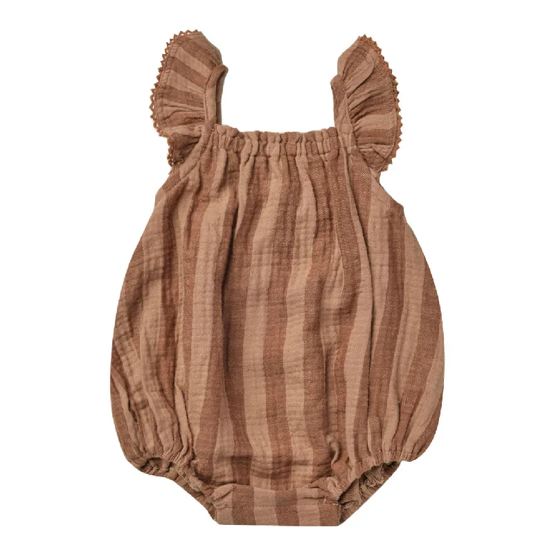 - Cat stress soothing sprayQuincy Mae Retro Stripe Bonnie Romper