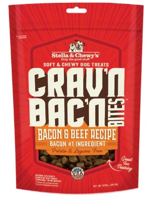 Pet ProductsStella & Chewy Crav'n Bac'n Bites Dog Meal Mixers 8.25oz