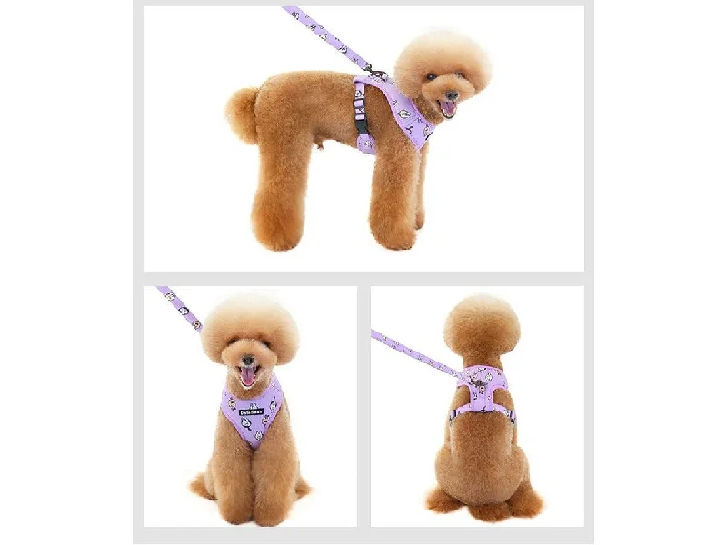 - Pet fence foldable indoordog harness Purple L KLN20069