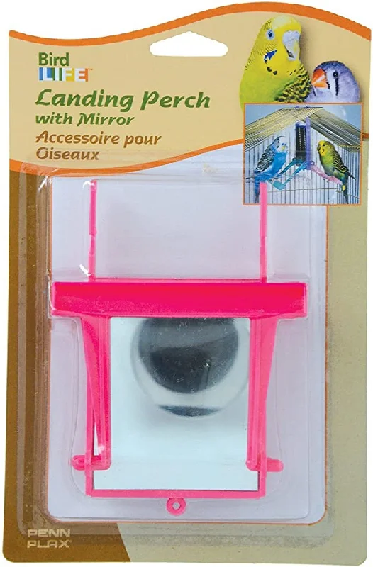 - Pet tear stain cleaning wipesPenn-Plax Landing Perch with Mirror