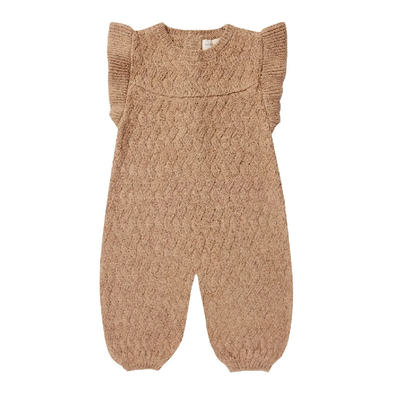 - Automatic temperature adjustment cat bedQuincy Mae Heathered Apricot Mira Knit Romper