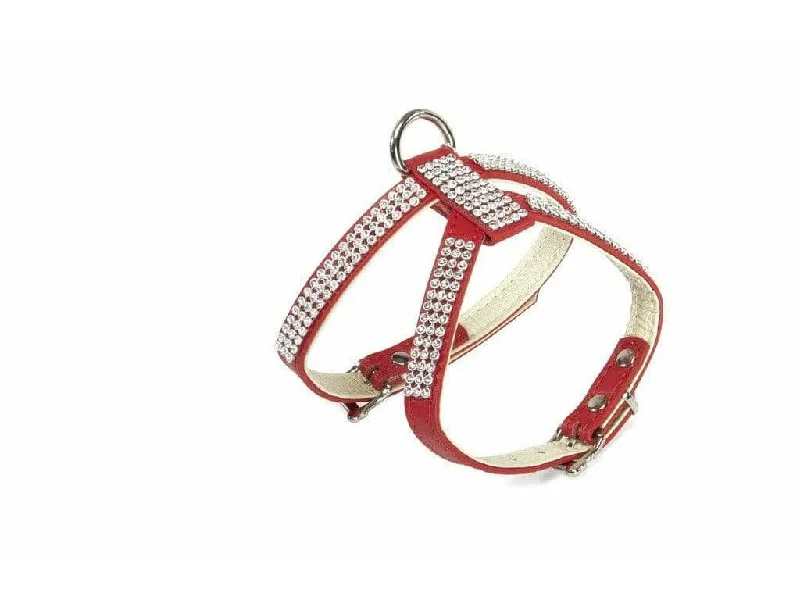 - Pet smart GPS locatorRed harness with double adjust. and rhinestones-  size 1