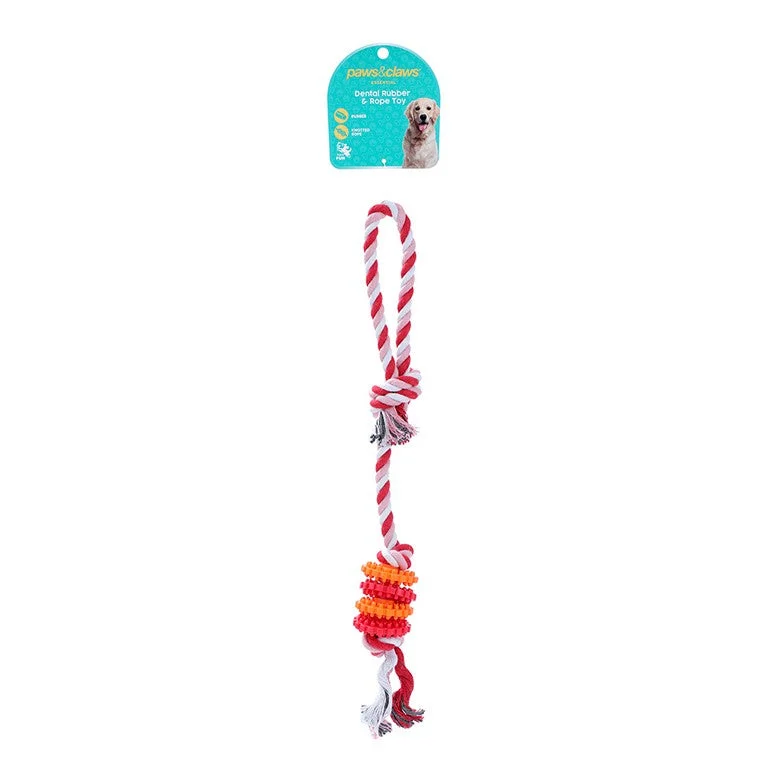 ---Dental Rubber & Rope Toy, Asstd