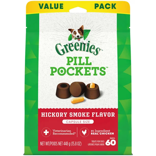 ---Greenies Pill Pocket Hickory Smoke Flavor Capsule - 60 count