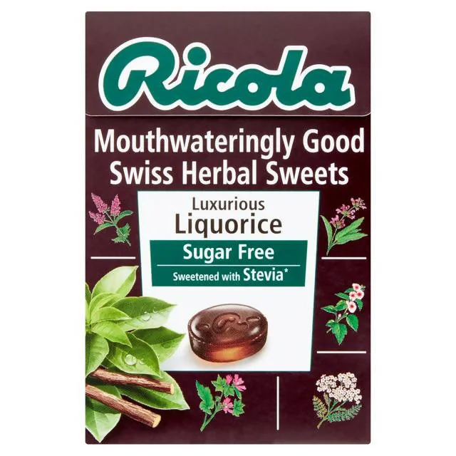 Pet ProductsRicola Sugar Free Liqourice Drops 45g