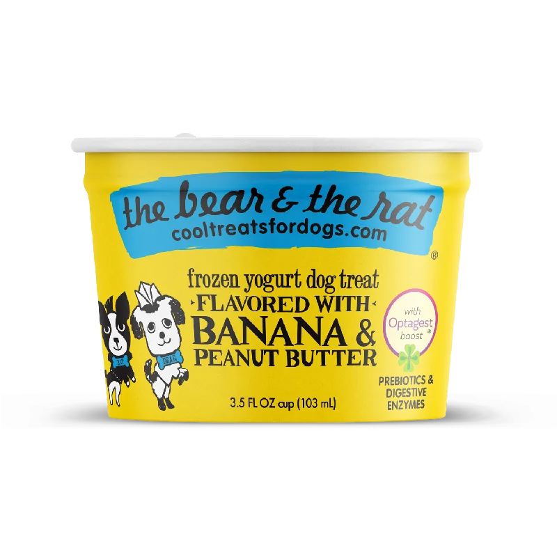 - Organic cotton dog bibsThe Bear and The Rat - Banana & Peanut Butter Frozen Yogurt Dog Treat