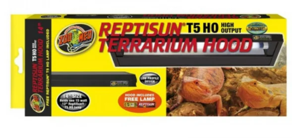 - ​​Pet toys under    yuanZoo Med ReptiSun T5 HO High Output Terrarium Hood, 12-in