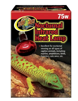 - Air box TSA certified check-inZoo Med Nocturnal Infrared Reptile Heat Lamp, 75W