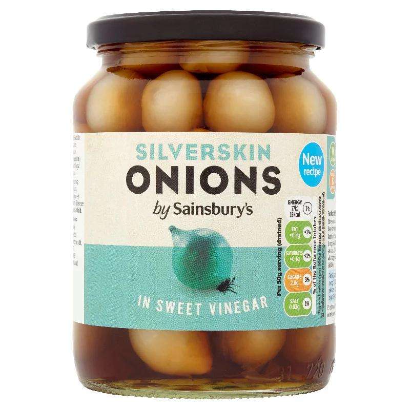 - Pet vitamin complex nutrition tabletsSainsbury's Silverskin Onions in Sweet Vinegar 680g (360g*)