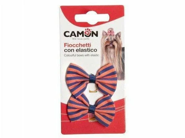 - Cat nail clippers with LED lightsStriped bows with elastic band (2pcs)