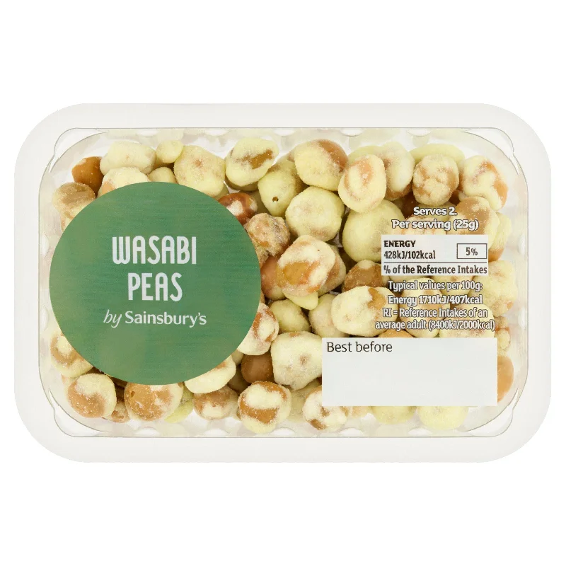 - Air box TSA certified check-inSainsbury's On the Go Wasabi Peas 50g