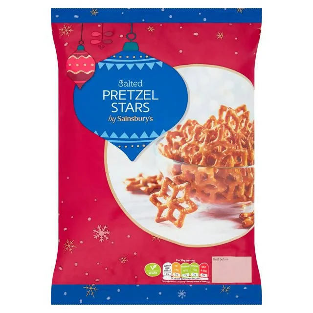 ---Sainsbury's Salted Pretzel Stars 300g