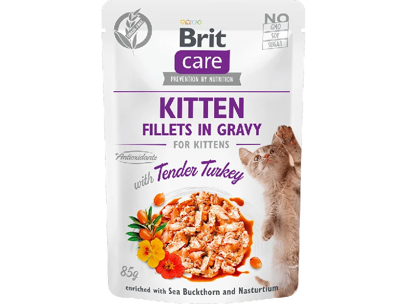 - Dog anti-slip matBrit Care Cat Kitten. Fillets in Gravy with Tender Turkey 85 g