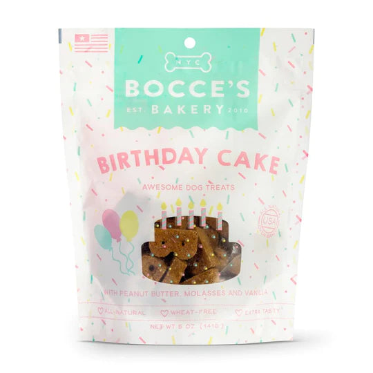 - Foldable and portable cat bagBocce's Bakery Birthday Cake with Peanut Butter, Carob and Vanilla Flavors Dog Treats - 5oz