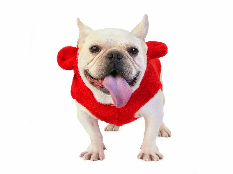 - Postoperative pet anti-licking Elizabethan collardog clothes Red M KLN-1726