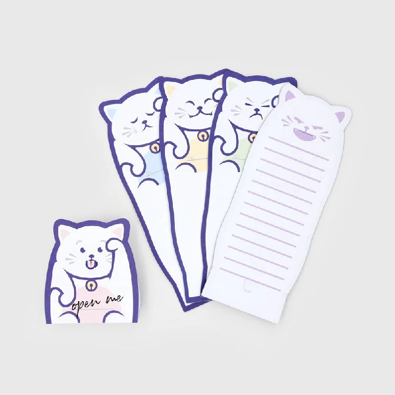    - Senior cat food  Suck UK: Lucky Cat Message Pads