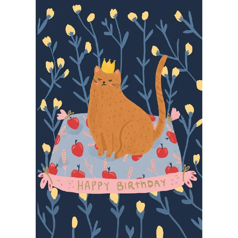    - Cat food for digestive health  Roger la Borde: Greeting Card Happy Birthday Cat Crown