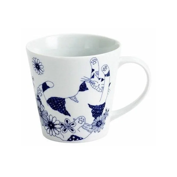    - Kitten food  Ceramic-ai: Cat Flowers Mug Lying