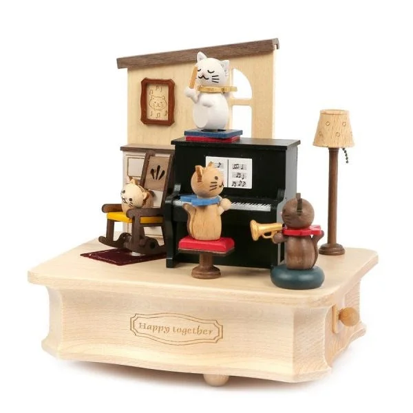 Cat FoodWooderful Life: Music Box Cat Plays Piano