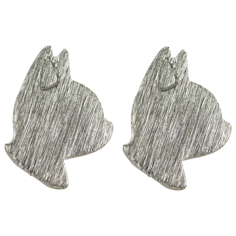    - High-fiber cat food  Dainty Kitty Cat Earrings